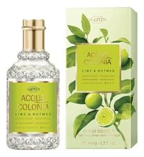 Maurer & Wirtz 4711 Acqua Colonia Lime & Nutmeg одеколон 50мл