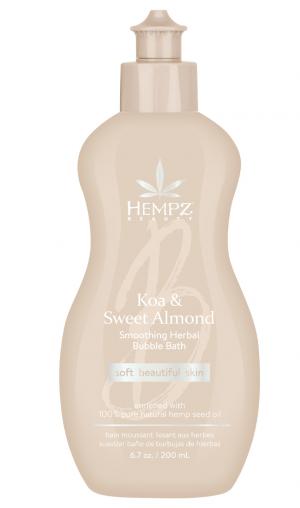 Смягчающая пена для ванны c экстрактом миндаля Koa & Sweet Almond Smoothing Herbal Body Wash & Bubble Bath, 200 мл