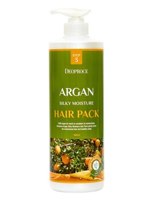 DEOPROCE Маска для волос с аргановым маслом Argan Silky Moisture Hair Pack