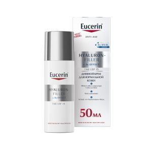 Eucerin,  HYALURON-FILLER крем для дневного ухода за нормальной и комбинированной кожей, SPF 15.