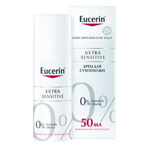 Eucerin, UltraSENSITIVE, успокаивающий крем для чувствительной сухой кожи, 50 мл