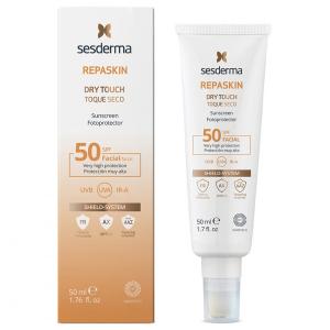 REPASKIN DRY TOUCH Facial sunscreen SPF 50 – Средство солнцезащитное с матовым эффектом для лица СЗФ 50, 50 мл