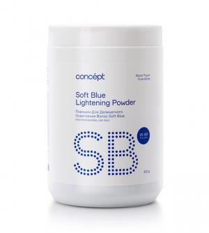 Порошок для осветления волос (Blond Touch Soft Blue lightening powder) PURE WHITE, 500 г