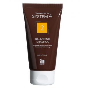Шампунь терапевтический №2 для сухой кожи головы и поврежденных волос / System 4 2 Balancing Shampoo 75 мл