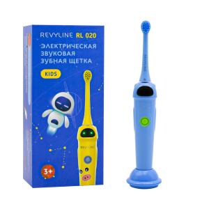 Детская электрическая звуковая зубная щетка Revyline RL 020 Kids, /синяя/