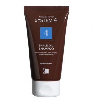 Шампунь терапевтический №4 для жирных волос против перхоти / System 4 4 Shale Oil Shampoo 75 мл